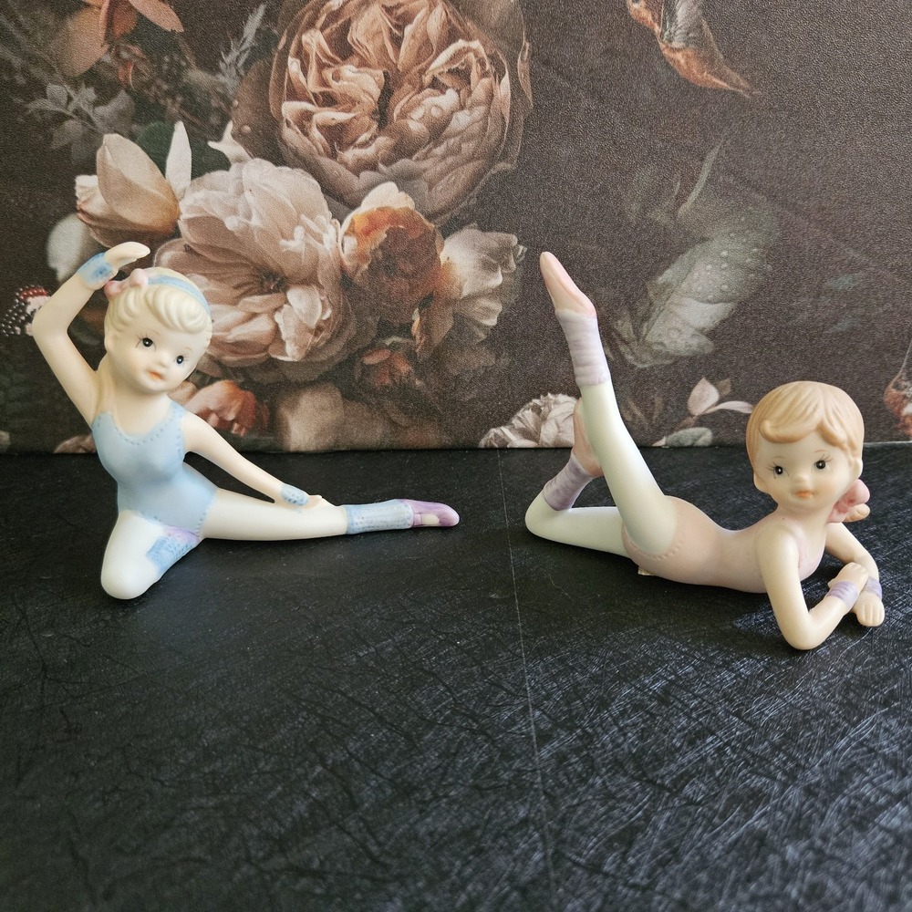 Vintage HOMCO Ballerina Figurines - Set of 2 - #1406 Porcelain Dancers